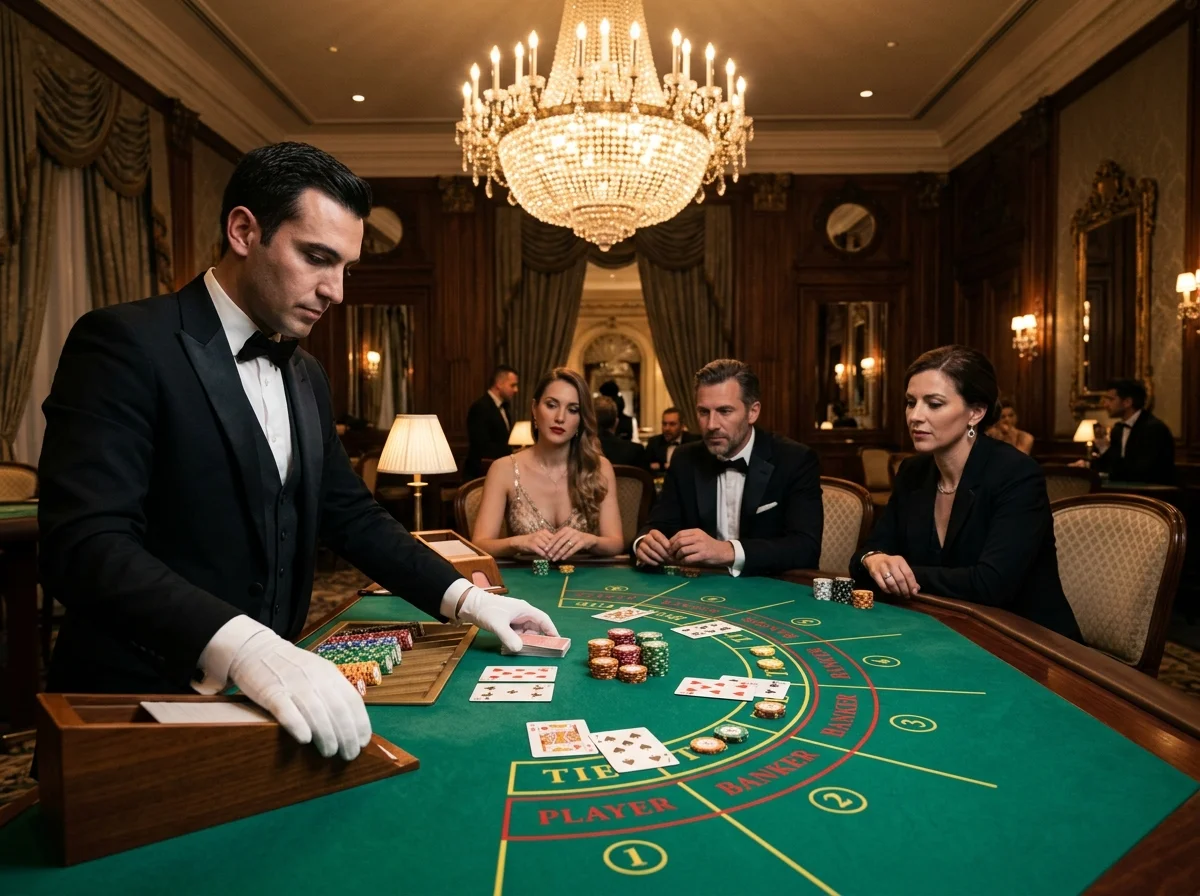 Live baccarat dealers